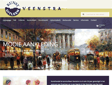 Tablet Screenshot of kunstuitleen-veenstra.nl